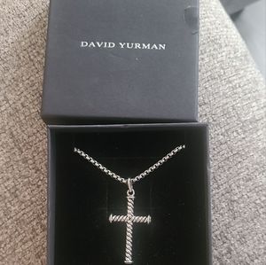 DY cross necklace